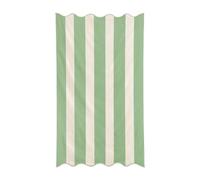 Allure Extra Large Striped Scalloped Beach Towel 90 x 170cm - 100% Cotton Stripe Towel for Beach, Pool & Travel, Super Soft & Absorbent, Quick Dry, Plush Dual-Sided Velour & Terry (Green)
