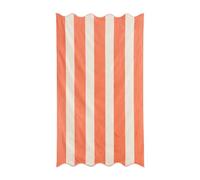Allure Extra Large Striped Scalloped Beach Towel 90 x 170cm - 100% Cotton Stripe Towel for Beach, Pool & Travel, Super Soft & Absorbent, Quick Dry, Plush Dual-Sided Velour & Terry (Burnt Orange)