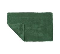 Allure Heavyweight Reversible Bath Mat, 100% Cotton, Super soft, Washable, Large Size 53 x 85cm (Dark Green)