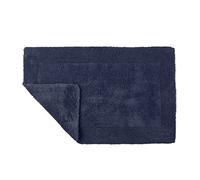 Allure Heavyweight Reversible Bath Mat, 100% Cotton, Super soft, Washable, Large Size 53cm x 85cm (Navy)
