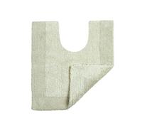 Allure Heavyweight Reversible Pedestal Toilet Mat, 100% Cotton, Super soft, Washable, Large Size 55 x 55cm (Sage Green)