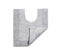 Allure Heavyweight Reversible Pedestal Toilet Mat, 100% Cotton, Super soft, Washable, Large Size 55cm x 55cm (Dove Grey)