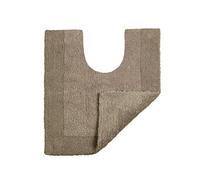 Allure Heavyweight Reversible Pedestal Toilet Mat, 100% Cotton, Super soft, Washable, Large Size 55cm x 55cm (Mocha)