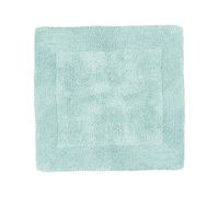 Allure Heavyweight Reversible Shower Mat, 100% Cotton, Super Soft, Washable, Square Bath Mat 55 x 55cm (Duckegg)