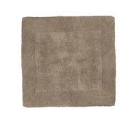 Allure Heavyweight Reversible Shower Mat, 100% Cotton, Super Soft, Washable, Square Bath Mat 55 x 55cm (Mocha)
