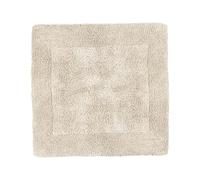 Allure Heavyweight Reversible Shower Mat, 100% Cotton, Super Soft, Washable, Square Bath Mat 55 x 55cm (Stone)