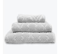 Allure Jacquard Hand Towel 50 x 90cm, Pack of 2, Floral Textured Design, Supersoft, Washable, 100% Cotton (Grey)