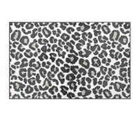 Allure Leopard Bath Mat Non-Slip, Luxuruious Pile, Supersoft, Quick Dry, Machine Washable 50 x 80cm (Monochrome)