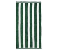 Allure Luxury Cabana Stripe Extra Large Beach Towel 100 x 180cm - 100% Cotton Travel Towel, Super Soft, Absorbent & Lightweight Pool Towel (Khaki Green)
