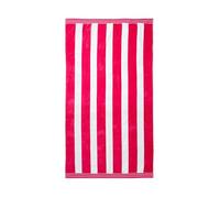 Allure Luxury Cabana Stripe Extra Large Beach Towel 100 x 180cm - 100% Cotton Travel Towel, Super Soft, Absorbent & Lightweight Pool Towel (Pink)
