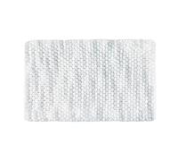 Allure Marl Chunky Bobble Bath Mat Non Slip 50 x 80cm - Super Soft, Absorbent & Quick Dry Marble Design Giant Bobble Bathroom Rugs, Easy Care, Machine Washable (Light Grey)