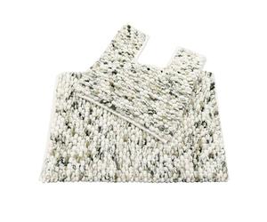 Allure Marl Chunky Bobble Bathroom Mats Non Slip - Super Soft, Absorbent & Quick Dry Marble Design Giant Bobble Bathroom Rugs, Easy Care, Machine Washable (Green, Two Piece Set)