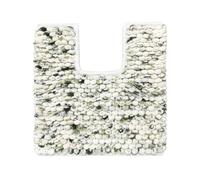 Allure Marl Chunky Bobble Toilet Mat Non Slip 50 x 50cm - Super Soft, Absorbent & Quick Dry Marble Design Giant Bobble Pedestal Mat Bathroom Rug, Easy Care, Machine Washable (Green)