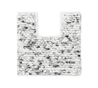 Allure Marl Chunky Bobble Toilet Mat Non Slip 50 x 50cm - Super Soft, Absorbent & Quick Dry Marble Design Giant Bobble Pedestal Mat Bathroom Rug, Easy Care, Machine Washable (Dark Grey)