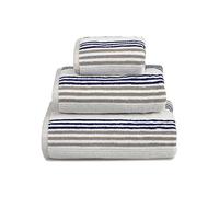 Allure Merlin Stripe Towels Navy