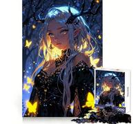 Allure of The Night 1000 Piece Jigsaw Puzzle for Adults Logical Think Soft Distraction Seamless Lock Festive Present (50x75cm)