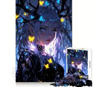 Allure of The Night Jigsaw Puzzle for Adults 1000 Pieces Memory Training Quiet Recreation Flawless Cut Holiday Treat (38x26cm)