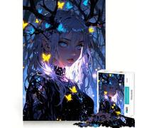 Allure of The Night Jigsaw Puzzle1000 Pieces Thinking Skill Game Seamless Fit Precise Pieces Family Fun Night Activity (38x52cm)