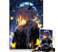 Allure of The Night Jigsaw Puzzles 1000 Pieces for Teenagers Sharp Memory Calm Leisure Neat Edges Festive Gift (38x26cm)