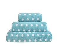 Allure Spots Hand Towel 50 x 90cm, Pack of 2, 100% Cotton 500gsm, Super soft, Absorbent, Washable (Duck Egg)