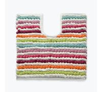 Allure Bath Fashions Toilet Mat for Pedestal Extra Thick California 2200gsm Heavy Supreme Supersoft Pedestal Mats Size 50 x 50cm in Multi Brights...