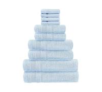 Allure Supersoft 12 Piece Zero Twist Egyptian Cotton Bale Baby Blue