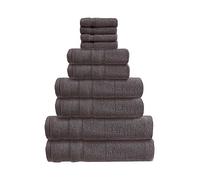 Allure Supersoft 12 Piece Zero Twist Egyptian Cotton Bale Charcoal