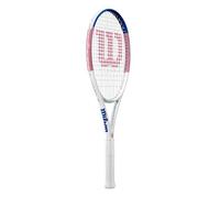 Wilson Allure Tennis Racket, For Precision Strikes, With Dual Hole Design and Comfort Grip, Pre-strung, Colour: Pink/Blue, Size: 1