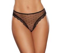 Allure The Secret Lace Thong, One Size S/L, Black