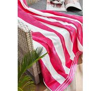 Allure Beach Fashions Jumbo Cabana Stripe Beach Towels - 100 x 180cm (Pink), Pink