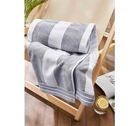 Allure XL Cabana Stripe 100% Cotton Beach Towel Natural