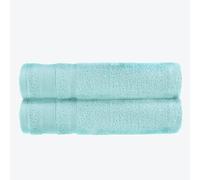 Allure Zero Twist Bath Sheet Set, Extra Large Bath Towel, Pack of 2, 100 x 150cm, 100% Egyptian Cotton (Duckegg)