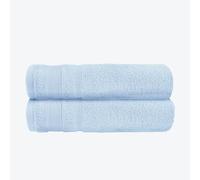 Allure Zero Twist Bath Towel Set for Bathroom, Pack of 2, 70 x 120cm, 100% Egyptian Cotton (Baby Blue)