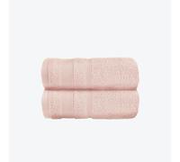 Allure Zero Twist Hand Towel Set for Bathroom, Pack of 2, 50 x 85cm, 100% Egyptian Cotton (Blush)
