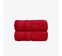 Allure Zero Twist 2 Pack Hand Towels - Cranberry, Red