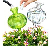 Alluring 6 x Watering Balls for Plants, 25 x 7 cm, Transparent Automatic Plant Waterer, Dosed Drip Irrigation Water Dispenser for Potted Plants, Indoor, Outdoor, Holiday, Office