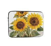Alluring Sunflowers Summer Laptop Sleeve for Women Men, 13 Inch Waterproof Laptop Bag Lightweight Notebook Computer Cover Bag