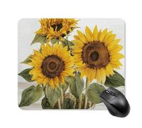 Alluring Sunflowers Summer Mouse Pad Square Mice Mat Waterproof Computer Mousepad with Non-Slip Rubber Base Wireless Mice Pad for Laptop Office Home Personalized Gaming Mousepad 25 * 30cm