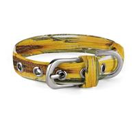 Alluring Sunflowers Summer Pet Collar Oxford Adjustable Safety Dog Collars Cute Outdoor Training Pet Collars Easy Clean Floral Print Puppy Collar for City Pet Owners