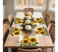 Alluring Sunflowers Summer Place Mat for Restaurant, Portable Table Mat for Kitchen, Anti-Slip Placemats for Home, Fashionable Place Mats for Wedding, Party, Hotels, Apartments 30x45cm*6