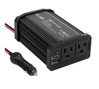 ALLWEI 300W Car Power Inverter with 27W USB-C and 3.0 USB Port - DC 12V to 240V / 230V AC Power inverters for Vehicles Converter Fast Charging Ports Car Charger Adapter (Black)