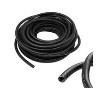 ALLWIN 1/2 Inch Wire Loom Split Tubing - 16.5ft Cord Protector Electric Wires Covers, Automotive Wire Flexible Conduit, Plastic Wire Cover
