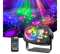 ALLWIN Disco Partylights - Music Control DJ Lights with Remote Control and USB, RGB Party Lights 60 Different Modes Karaoke Family Weddings Children's Birthdays