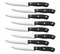 ALLWIN-HOUSEWARE W Best Premium 8-Piece Steak Knife Set, Perfect Edge Stainless Steel with Ergonomic Handle
