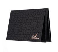 Allwon 2-Layer Book Shaped Magnetic Palette Large Empty Makeup Palette Storage Box for Eyeshadow Lipstick Blush Powder (Black)