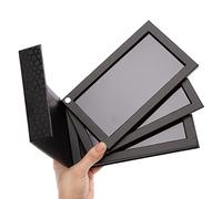 Allwon 3-Layer Rotation Magnetic Palette 3 in1 Empty Makeup Palette Storage Box for Eyeshadow Lipstick Blush Powder (Black)