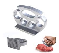 ALLWYOU Meat Tenderizer Hammer Stainless Aluminum Small Hand Meat Hammer Metal Meat Mallet Durable Meat Tenderiser Mallet Kitchen Tool Meat Smasher Meat Press for Steak Chicken Fish BBQ Tenderloin