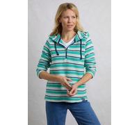 Weird Fish Ally Eco 1/4 Zip Stripe Kierra Knit Hoodie