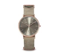 Ally Denovo Heritage Edate AM5015.3 Unisex Watch with Leather Strap Analogue Stainless Steel, Strap.