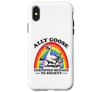 Ally Goose Certified Menace To Society LGBT Pride Case for iPhone X/XS